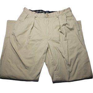 Vintage Polo Ralph Lauren Mens Chinos 36x34 Made In USA Pleated Front Pants